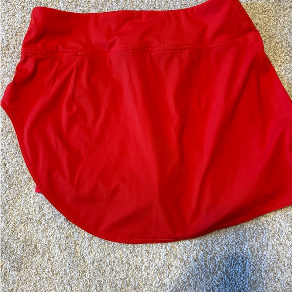 Lululemon Asymmetrical Layered HR Tennis Skirt Size 6 Red/ Pink - Picture 7 of 9